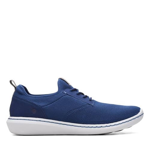Image of Clarks Men's Step Urban Mix Low-Top Sneakers, Navy Textile, 12 US