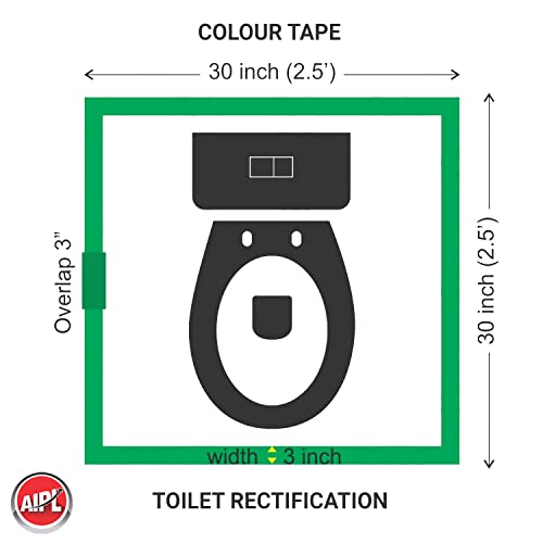Image of AIPL Vastu Color Floor Tapes, Vastu Dosh Correction Tape -Positive Energy Tape 4 inch X 10 Meter - Pack of 5