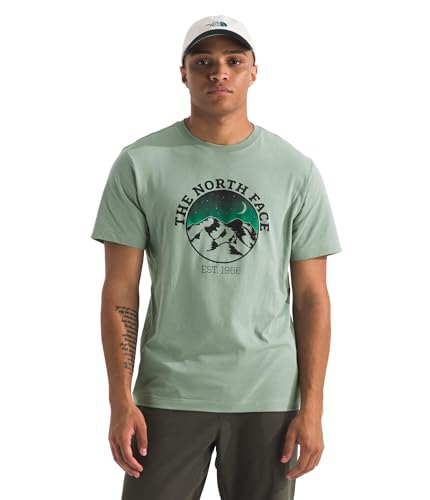 The North Face Men's Evolution Mountain Woods Short-Sleeve Tee | Branded T-Shirt with Logo Graphics, 100% Cotton