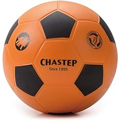 CHASTEP 8" Foam Soccer Ball Perfecto para niños o principiantes. Juega y entrena Soft Kick & Safe 4 CHASTEP Pelota de fútbol de espuma de 8 pulgadas, perfecta para niños o principiantes. Juega y entrena Soft Kick & Safe (naranja/negro)