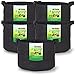247Garden 25-Gallons Aeration Fabric Pots w/Handles, 5-Packs of Breathable Planter Grow Bags (Black)