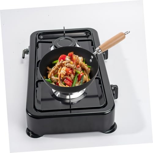 Wok pequeño de inducción japonés de hierro forjado miniatura 2