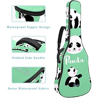 Hondank Étui rembourré pour guitare acoustique classique Motif panda avec cœurs, Multicolor 06, 42.9×16.9×4.7 in… - Les Beatles, Paul McCartney, John Lennon, RIngo Starr, George Harrison Hondank Étui rembourré pour guitare acoustique classique Motif panda avec cœurs, Multicolor 06, 42.9x16.9x4.7 in… – Image 4