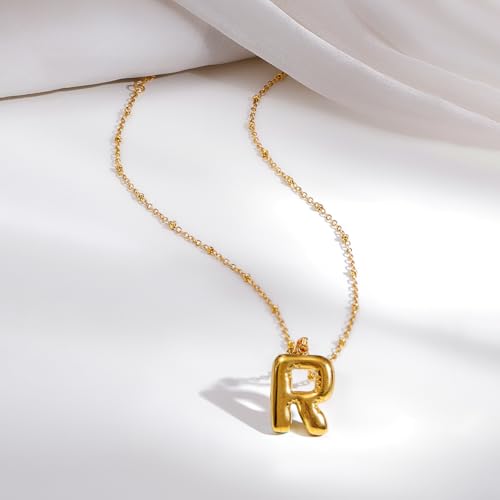Image of Rubans Demi Fine Stainless Steel Alphabet Pendant CZ Gift for Women & Girls