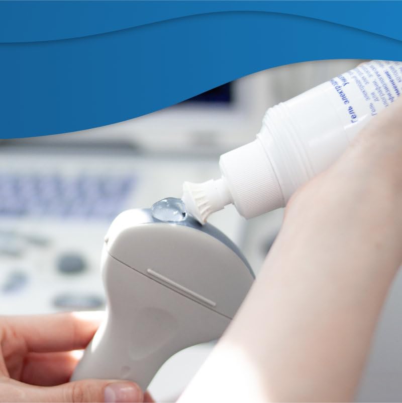 Cura Farma Gel Ecografia Trasparente 1 Litro (12 Flaconi) Alta Conduttività, Non Irrita, Non Unge, Anallergico, Facile da Pulire, Compatibile, Sicuro