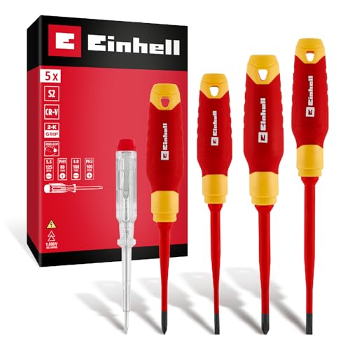 Set électricien Einhell 5 pcs avec outils isolés et testeur