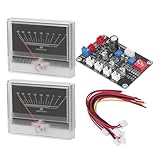 WIIYENA VU - Kit de indicador de nivel de audio con placa de conductor para bricolaje y audio doméstico, sensibilidad 960uA, retroiluminación ajustable, 2 metros incluidos