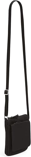 Miniatura 2 de Vera Bradley Mini bolso cruzado hipster de algodón para mujer con protección RFID, Negro algodón reciclado
