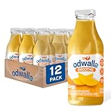 Odwalla Mango Smoothie - Fruit Smoothie Mix Ready to Drink - Juice Blend, No Added Sugar, No Preservatives, Kosher - 13.9 oz Glass Bottles (12 Pack)