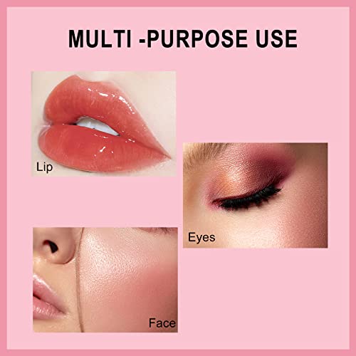 Jutqut Liquid Blush For Cheeks, Gel Cream Blush Makeup, Lightweight & Breathable, Blendable & Buildable Water-Based Cheek Blush 01#Cherub #TOP5