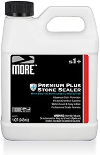 More Premium Plus Stone Sealer Protector for Countertops - Natural Stone, Marble, Granite Surfaces - Advanced Formula (Quart / 32oz)