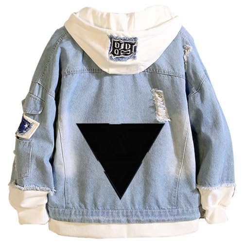 Image of KPOP Skz Hoodie Denim Jacket Jean Coat Hoodies for Women Men