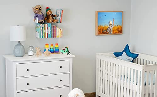 SHIOK DECOR Metal Floating Bookshelf | Heavy Duty Wall Mounted Book Organizer | Metal Shelves Holder for Books| Large Size - White - Pack of 4 - Image 7