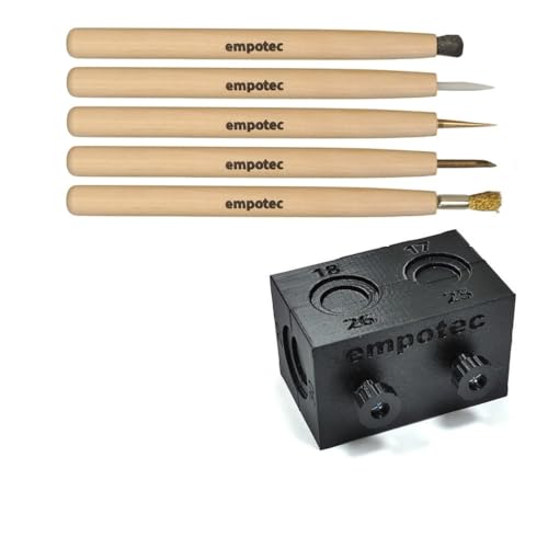 STRUMENTI VERSATILI: Include punte in metallo, ottone e setole per rimuovere delicatamente sporco e ossidazione dalle monete.
