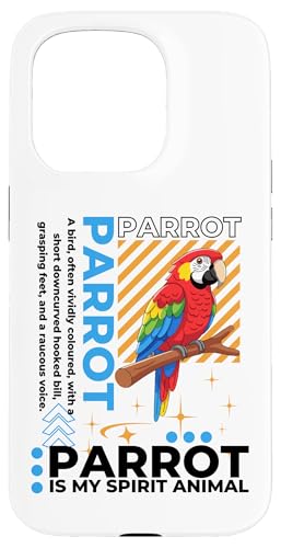 Parrot Is My Spirit �A�j�}�� �J���C�C���� �ʔ��� �I�E�� �X�}�z�P�[�X iPhone 15 Pro �p