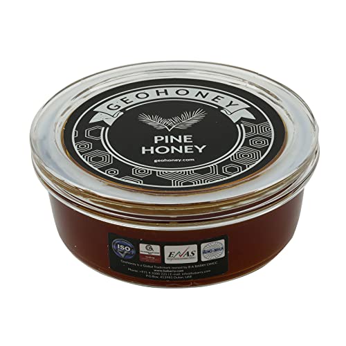 Miel de Pino Geohoney, color marrón claro rojizo
