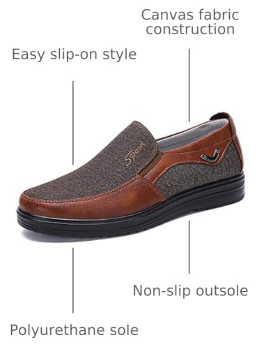 Image of COSIDRAM Mens Loafer Casual Shoes Comfort Lightweight Driving Walking Shoes