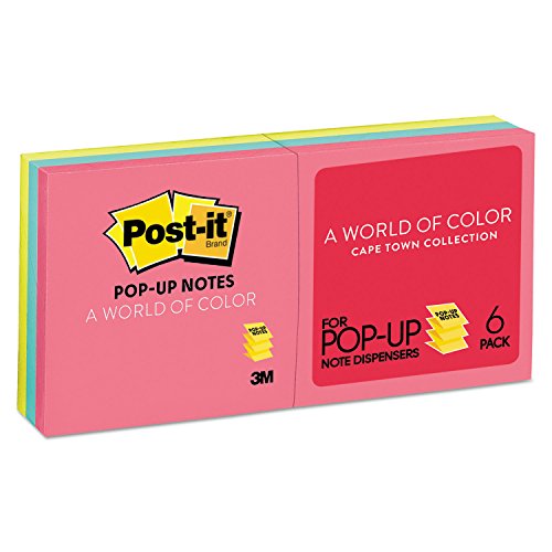 Notes pop-up Post-It R330an : évitez les oublis au quotidien avec ce lot de 6 recharges 7,6x7,6 cm