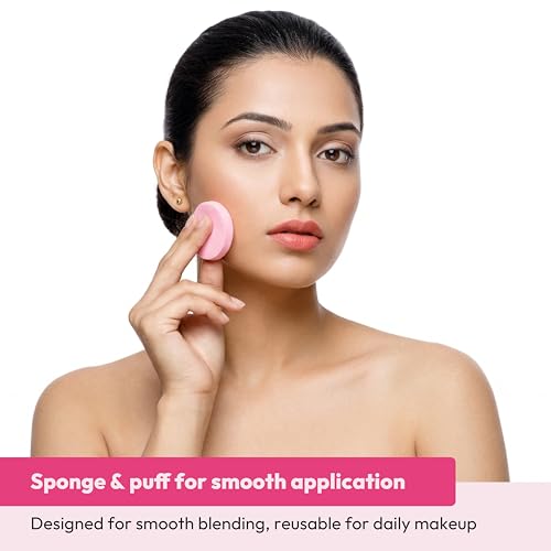 Image of Makeup Blender Puff, Beauty Sponge for Foundation and Concealer, Pack of 4