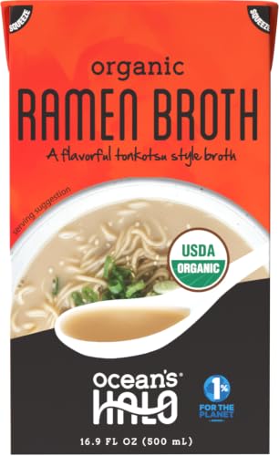 Ocean's Halo Organic Ramen Broth, Vegan Soup Base, 16.9 fl oz