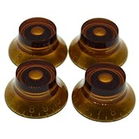 Dopro 4 stks USA (Imperial) LP Gitaar Bell Knoppen 24 Fijne Splines Top Hat Knoppen voor USA Les Paul met CTS Potten Cream