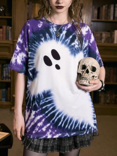 Halloween Shirt Women Ghost Tie Dye - image 7