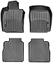 WeatherTech Custom Fit FloorLiner for Porsche Panamera (Long Wheelbase) - 1st & 2nd Row (Black)