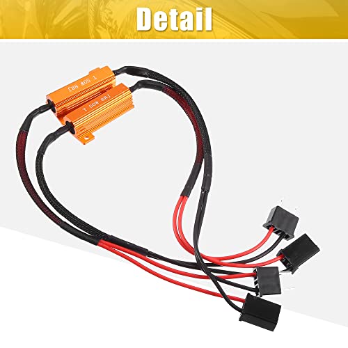 X AUTOHAUX 2 piezas Decodificador Canbus LED H7 para auto miniatura 5