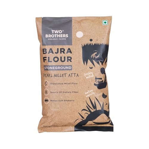 Image of Two Brothers Organic Farms Bajra Atta 1kg
