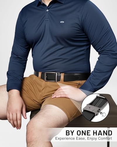 Men's Ratchet Belts Mens Leather Dress Belt for Jeans Casual Work Adjustable Golf Belts Gifts for Men Ratchet Belt2