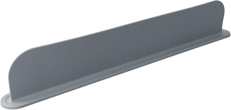Reusable Silicone Sink Splatter Guard 49cm for Kitchen or Bathroom, Dishwasher Safe Water Splash Baffle Board for Countertops, Reusable Dish Washing Shield Grey