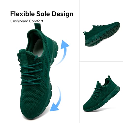 Image of Mens Slip On Walking Shoes Non Slip Running Shoes Lightweight Breathable Tennis Sneakers Fashion Casual Gym Trainers
