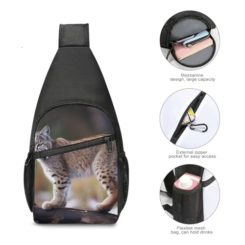 Morrales de senderismo Wild Bobcat Sling Bag miniatura 5