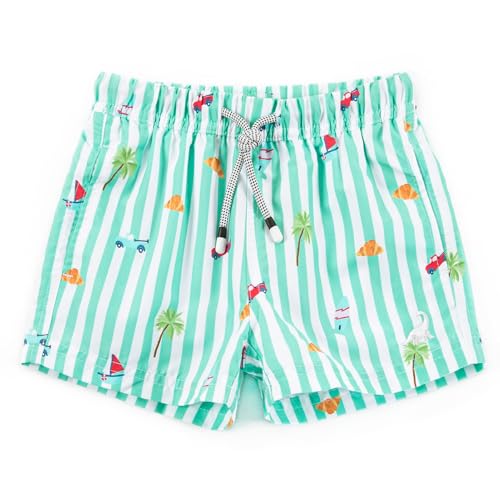 Image of SURF CUZ Surfcuz Little Boys Swim Trunks UPF 50+ Toddler Beach Shorts Swimsuit Kids Quick Dry Swimwear