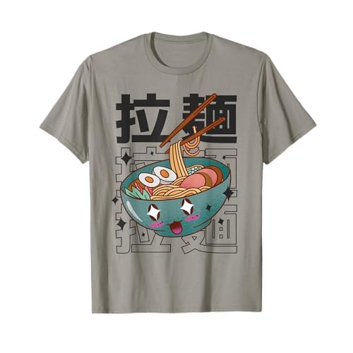 Happy Japanese Noodles Ramen Bowl Kawaii Japón Anime Ramen Camiseta