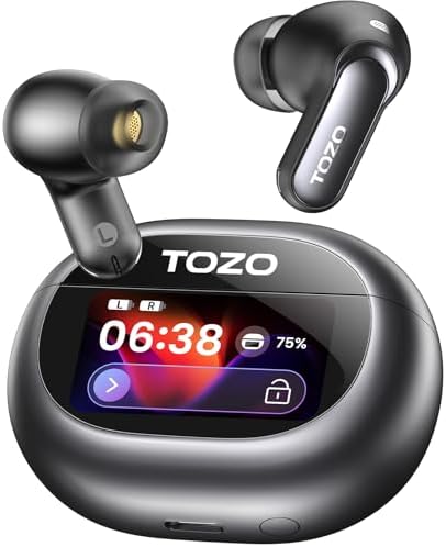 TOZO NC20 Pro Auriculares Inalámbricos Bluetooth 5.4 con ANC, 6 M...