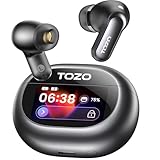 TOZO NC20 Pro Écouteurs Bluetooth sans Fil avec ANC, Couleur Écran Tactile, 6 Mics Réduction Bruit Appel IA, 80H d'Autonomie, LDAC Hi-Res Audio, Chargeur sans Fil EQ Ajustement Type C IPX8 Noir TOZO NC20 Pro Écouteurs Bluetooth sans Fil avec ANC, Couleur Écran Tactile, 6 Mics Réduction Bruit Appel IA, 80H d'Autonomie, LDAC Hi-Res Audio, Chargeur sans Fil EQ Ajustement Type C IPX8 Noir