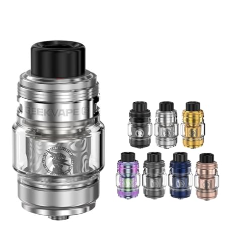 ギークベイプ Z Fli Tank 2 Atomizer 5.5ml (29mm) ゼットフラ2タンク アトマイザー 電子タバコ Vape ベイプ (Cold Silver)