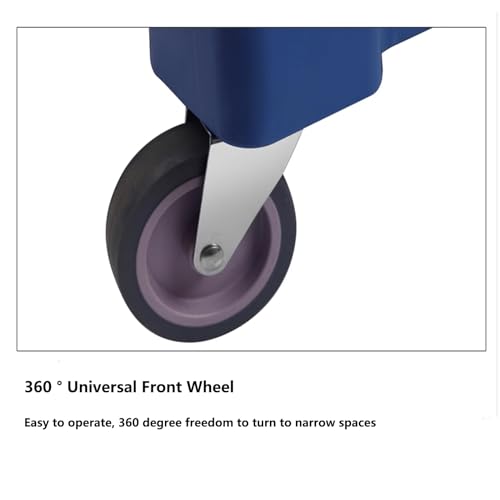 Profi Reinigungswagen mit extra groß Tasche, Kunststoff Putzwagen Reinigungswagen, Housekeeping Caddy mit Regalen(Grey) – Bild 7