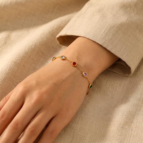 Image of Rubans Demi Fine Stainless Steel Bracelet Waterproof Gift for Women & Girls