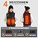 seenlast Beheizbare Weste Damen, Heizweste Damen mit akku 10000 mAh, Wärmeweste Beheizte Weste mit 3 Stufen Temperatur und 4 Heizzone, Beheizbare Kleidung Wärmejacke für Outdoor Motorrad Camping