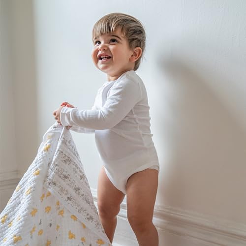 Image of aden + anais Dream Blanket, Boutique Muslin Baby Blankets for Girls & Boys, Ideal Lightweight Newborn Nursery & Crib Blanket, Unisex Toddler & Infant Bedding, Shower & Registry Gift, Winnie The Pooh