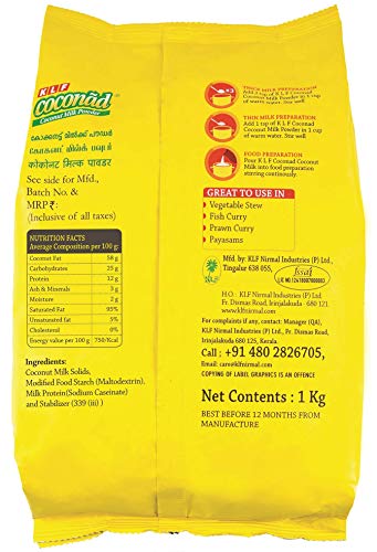 Image of KLF Coconad Coconut Milk Powder 1KG (Pack of 6)