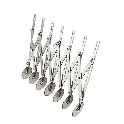 Schneider 7-Wheel Expandable Stainless Steel Dough Cutter