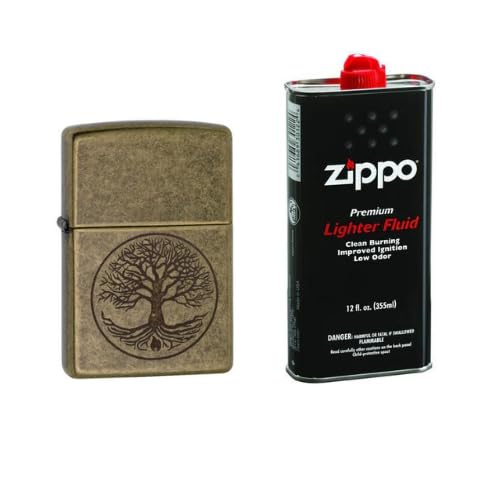 Combo of Zippo Tree of Life Windproof Pocket Lighter and 12 oz. Premium Lighter Fluid (B0CJ8XZD68) Amazon Price History, Amazon Price Tracker