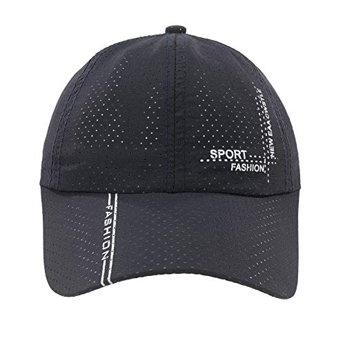 Romens Ltd Mujer Hombre Running Gorras De Béisbol Cap Sport Sombreros Breathable Lightweight Quick Dry (Nave)