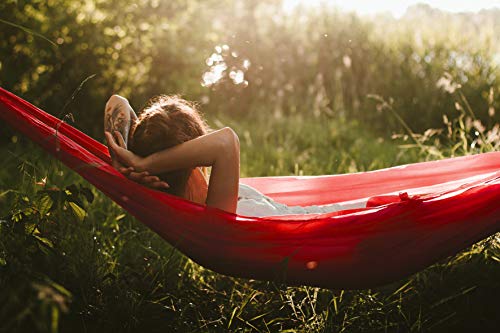 AMAZONAS Ultra-Light Mars Hammock Set Large Lightweight Hammock with Rope and Hook 450 g / 275 x 140 cm / up to 120 kg - Image 5