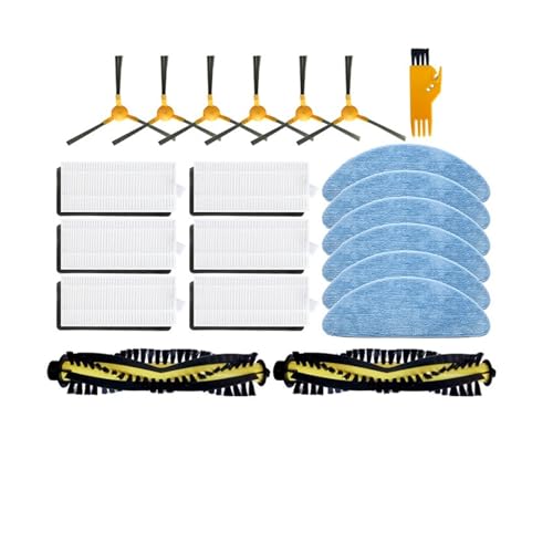 JIOYUNG eufeifeiegds for 660 880 Platinum Hepa Filter Mop Cloth Main Side Brush Strainer Vacuum Cleaner Accessories Replacement Spare wefeiegds(2 mops)