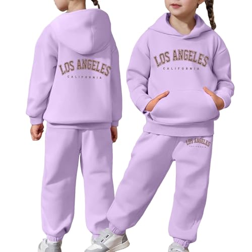 Sudadera con capucha de manga larga para niños pequeños conjunto de chándal unisex liso
