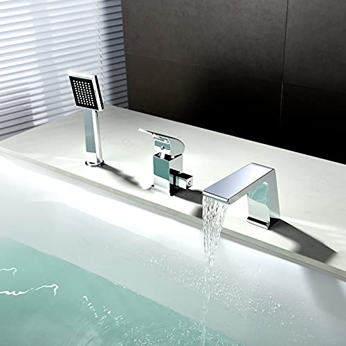 Robinet de baignoire cascade mitigeur eau chaude froide cuivre - 4